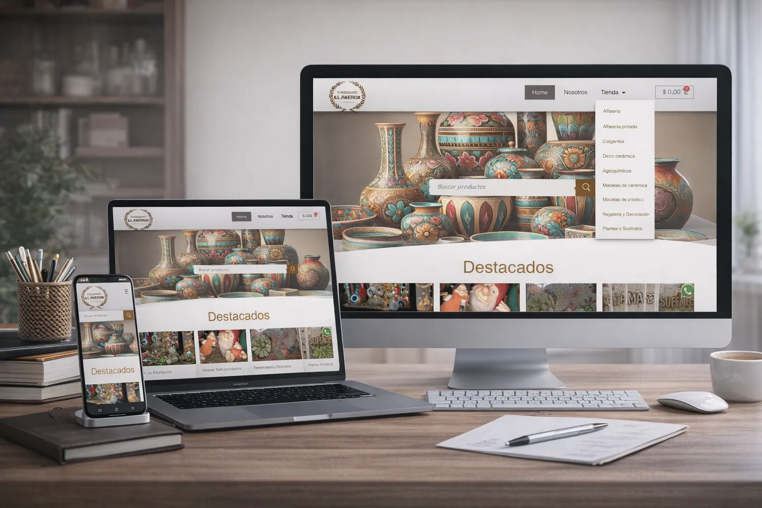 E-commerce de Alfarería y Decoración de Jardín | El Alfarero